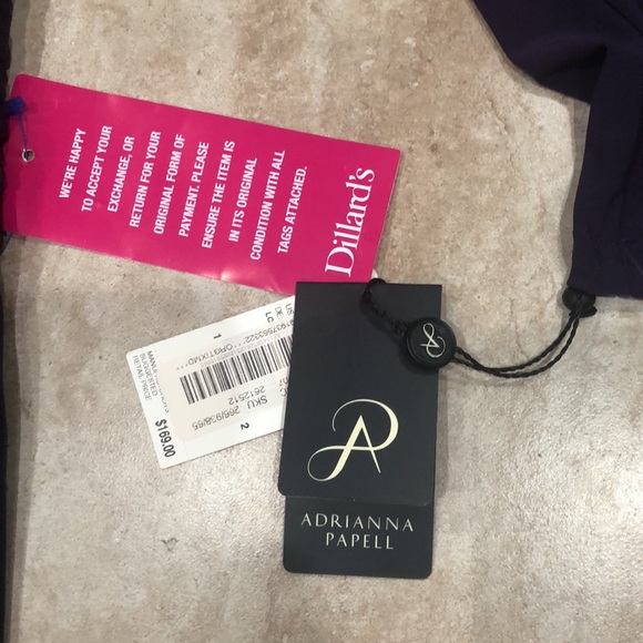 Adrianna Papell elegant long formal dress NWT size 10 - Picture 5 of 8